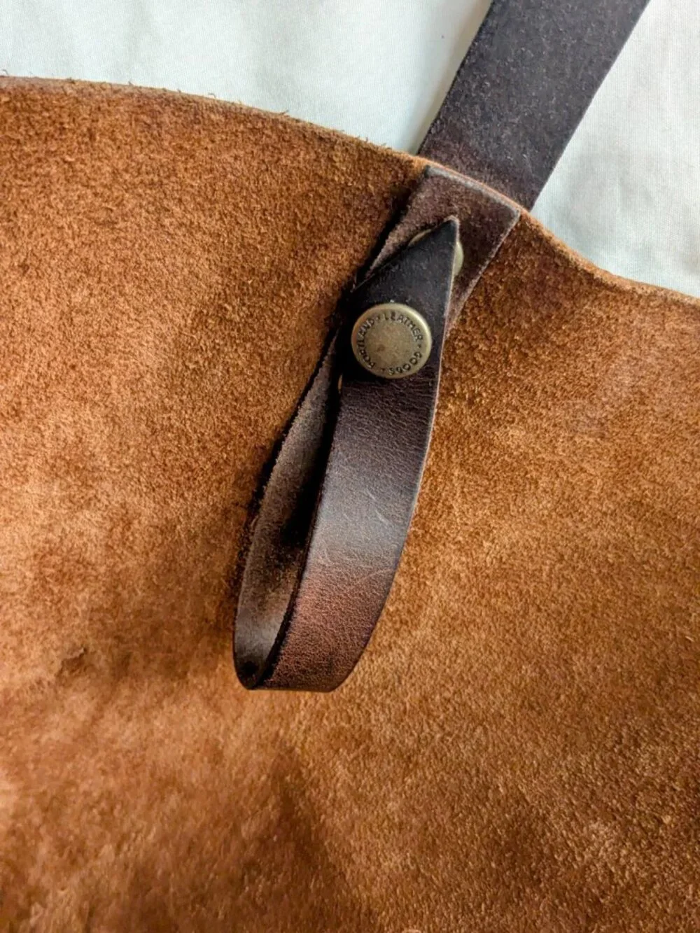 RARE Custom Portland Leather Goods Large Classic Tote Bag in Nutmeg MADE IN USA - Picture 11 of 13